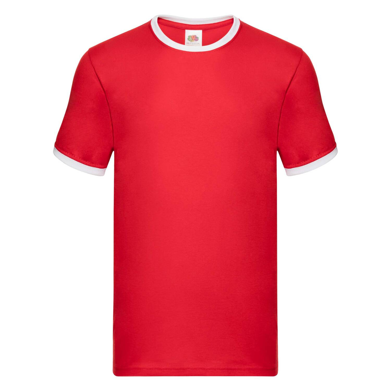 Men's red t-shirt Ringer Fruit of the Loom