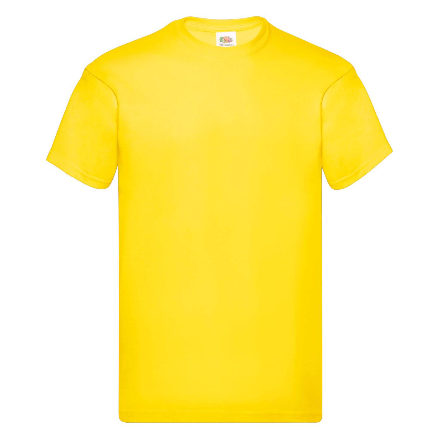 Original Fruit of the Loom Men's Yellow T-Shirt