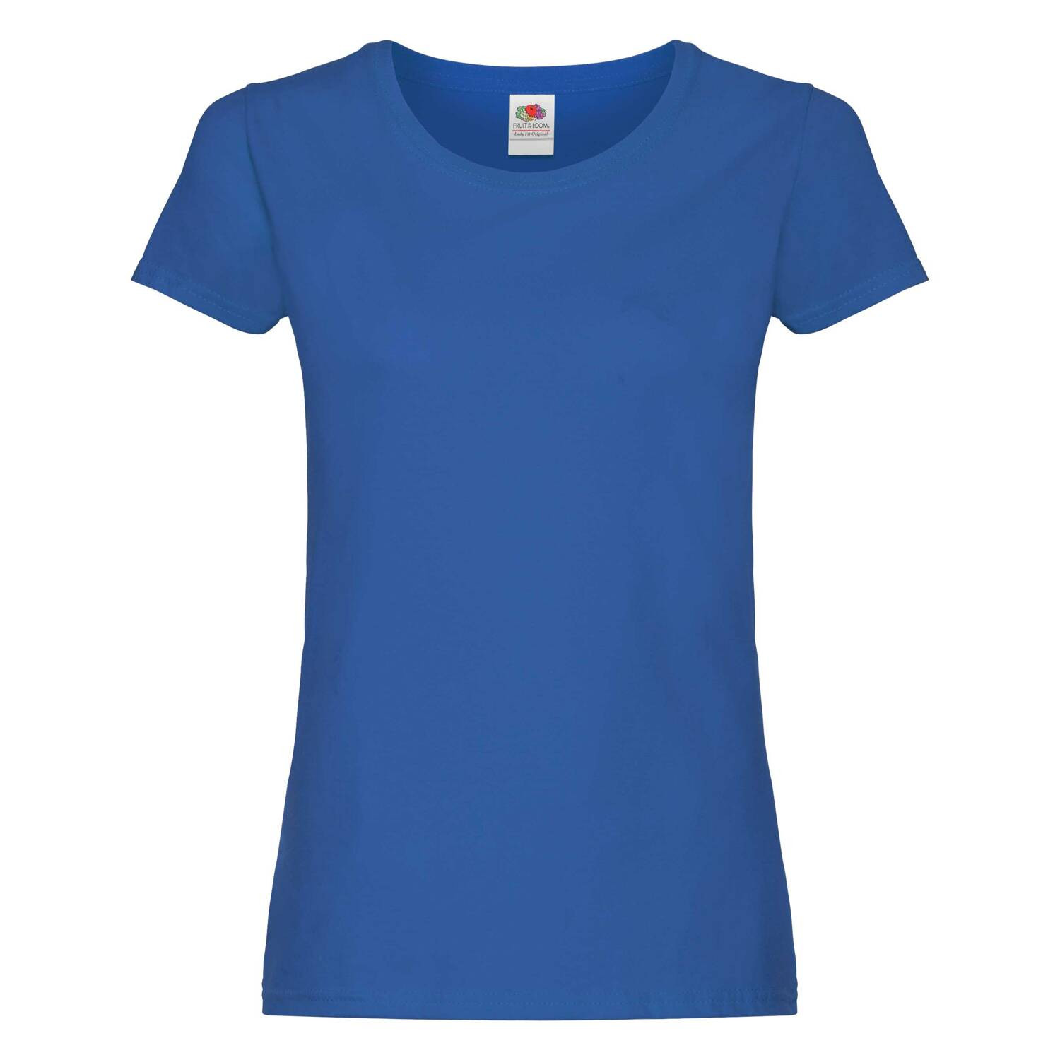 Blue Lady fit T-shirt Original Fruit of the Loom