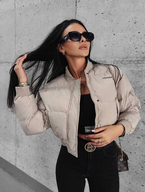 Short beige jacket PHONIX2023 O'la Voga