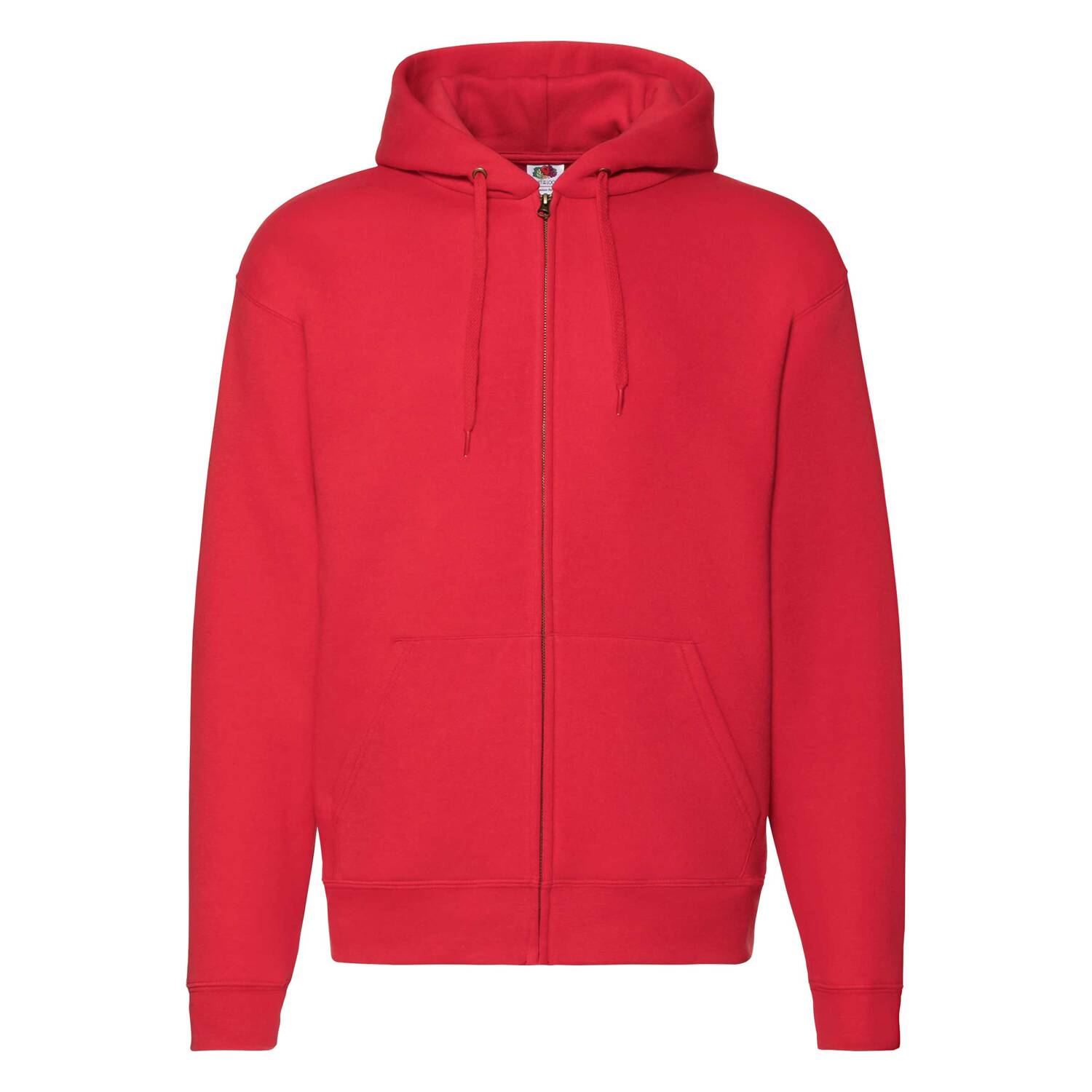 Red Men&#039;s Hoodie Premium Fruit of the Loom