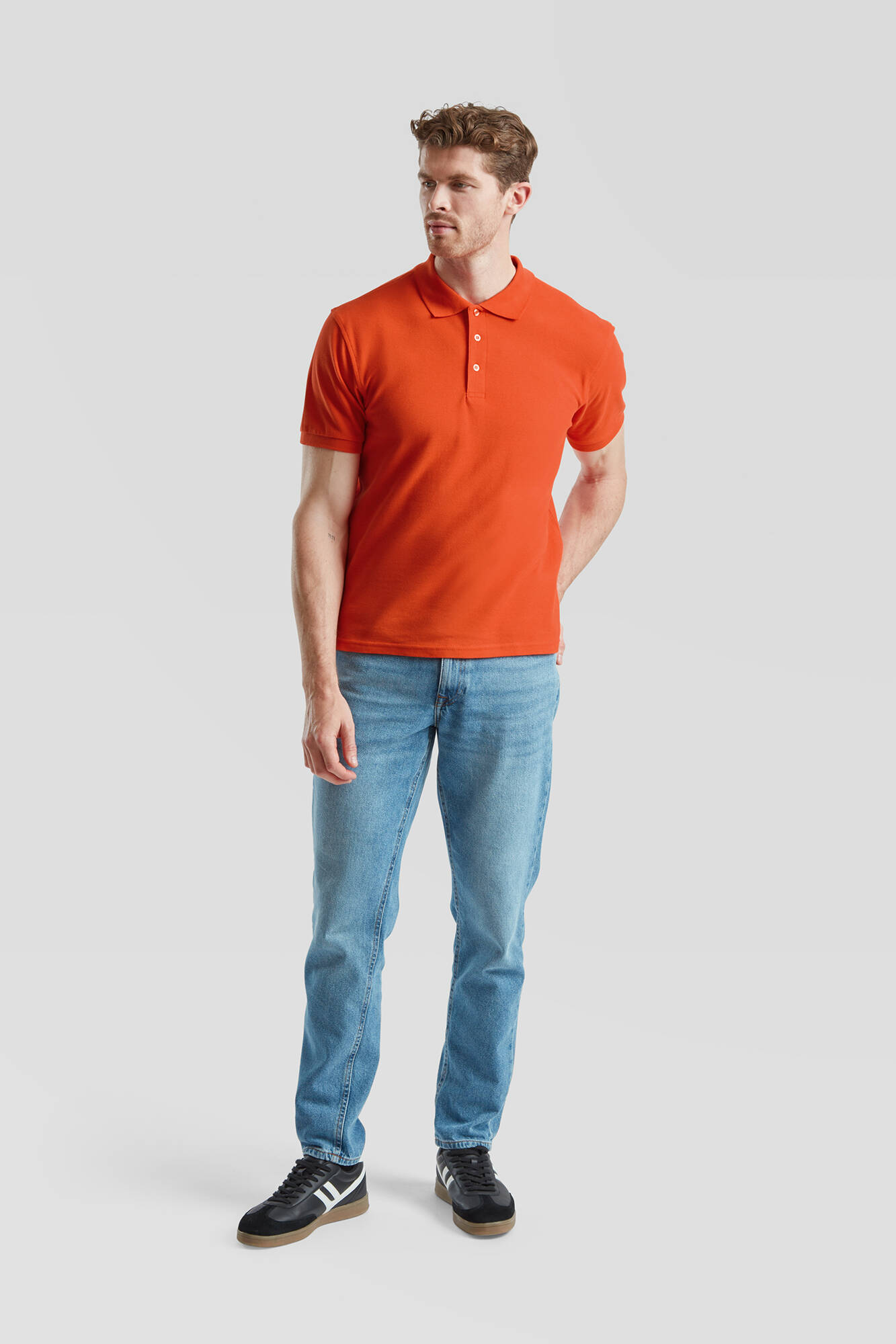 Pomarańczowa koszulka męska Iconic Polo 6304400 Friut of the Loom
