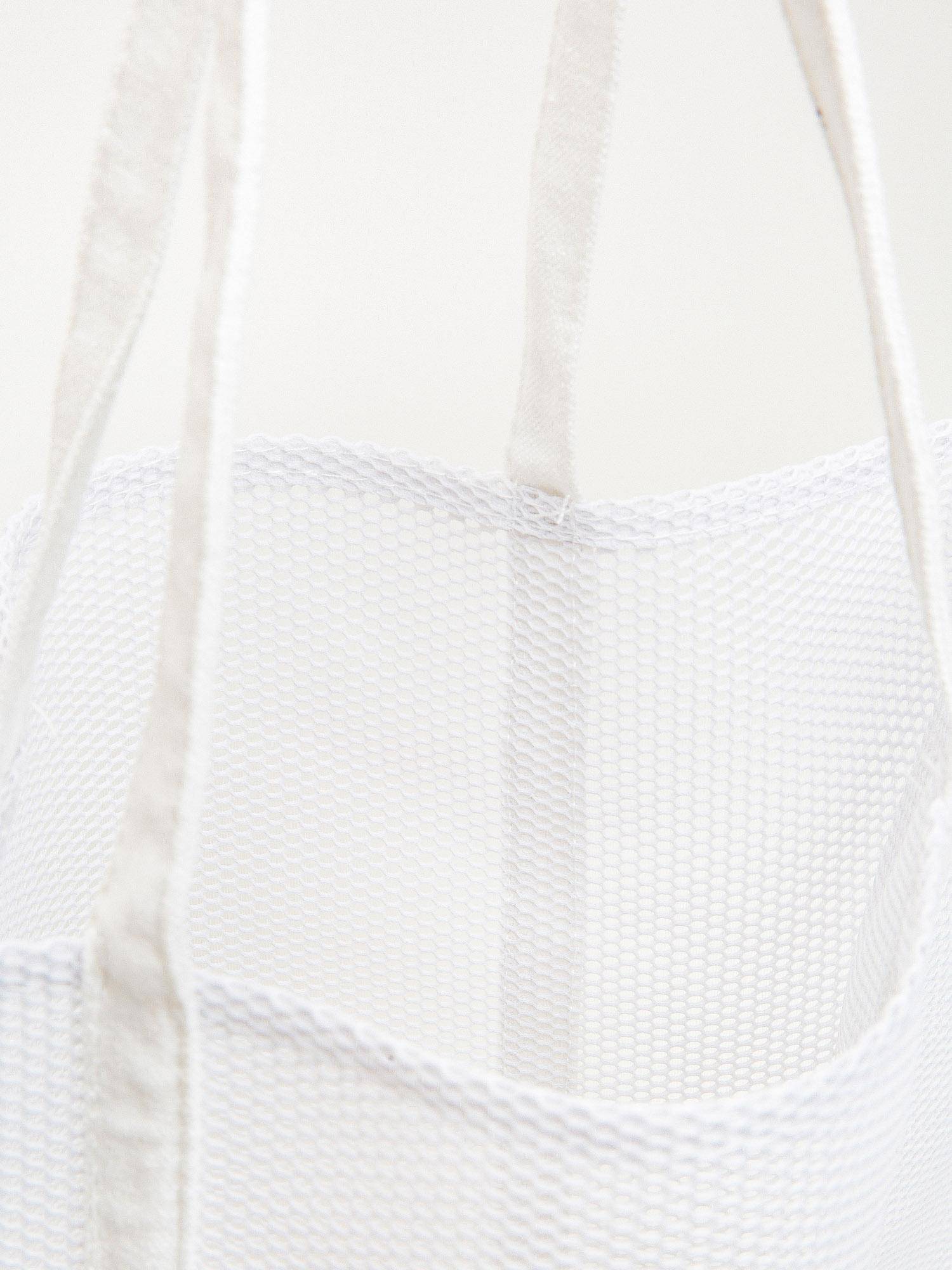 Openwork bag white
