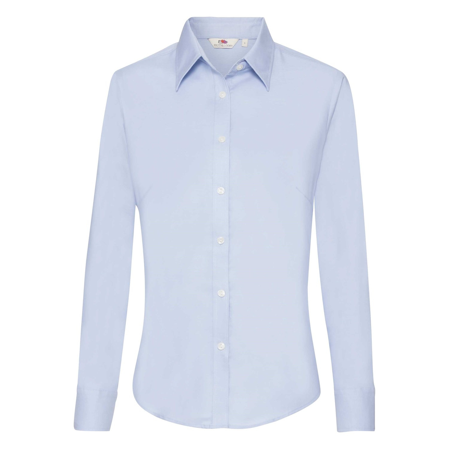 Blue lady-fit classic shirt Oxford Fruit Of The Loom
