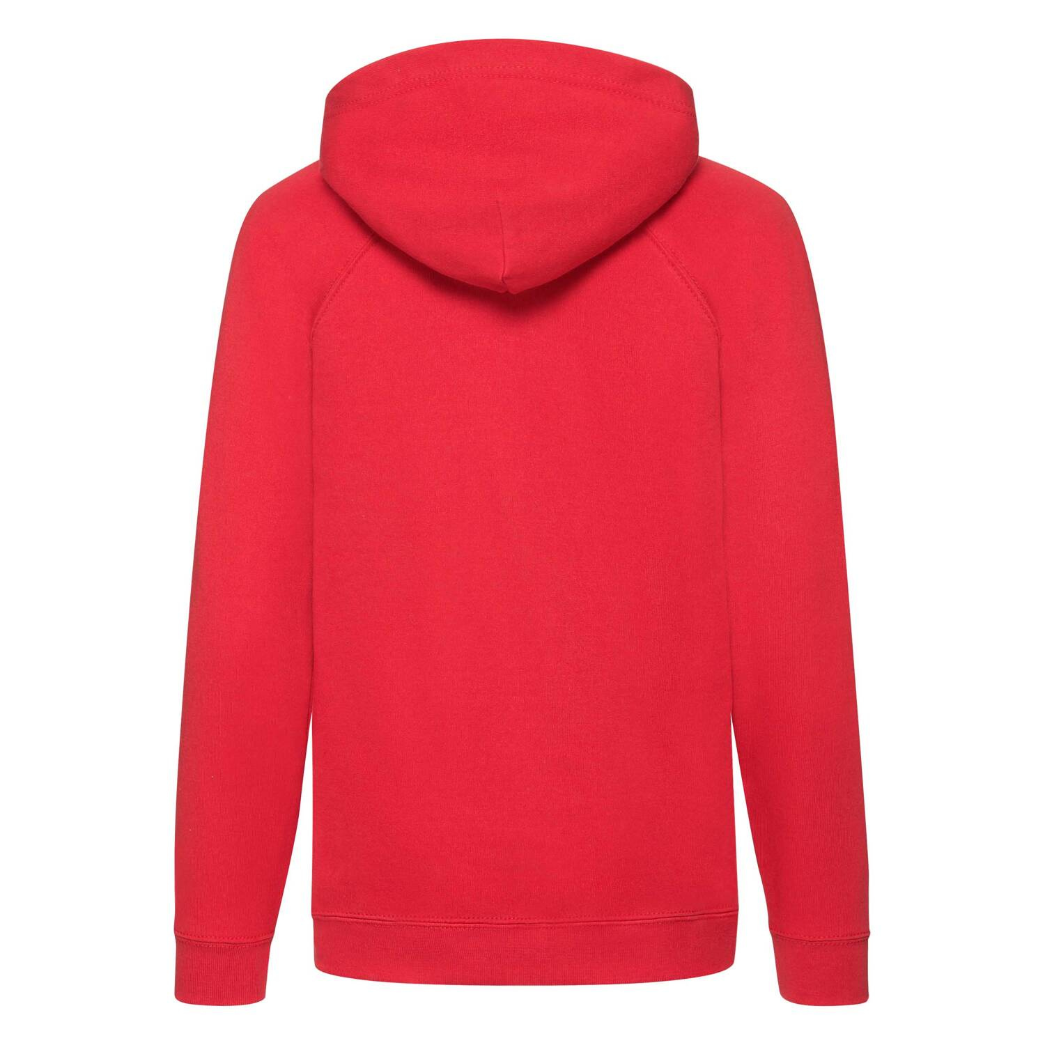 Red children's hoodie Fruit of the Loom