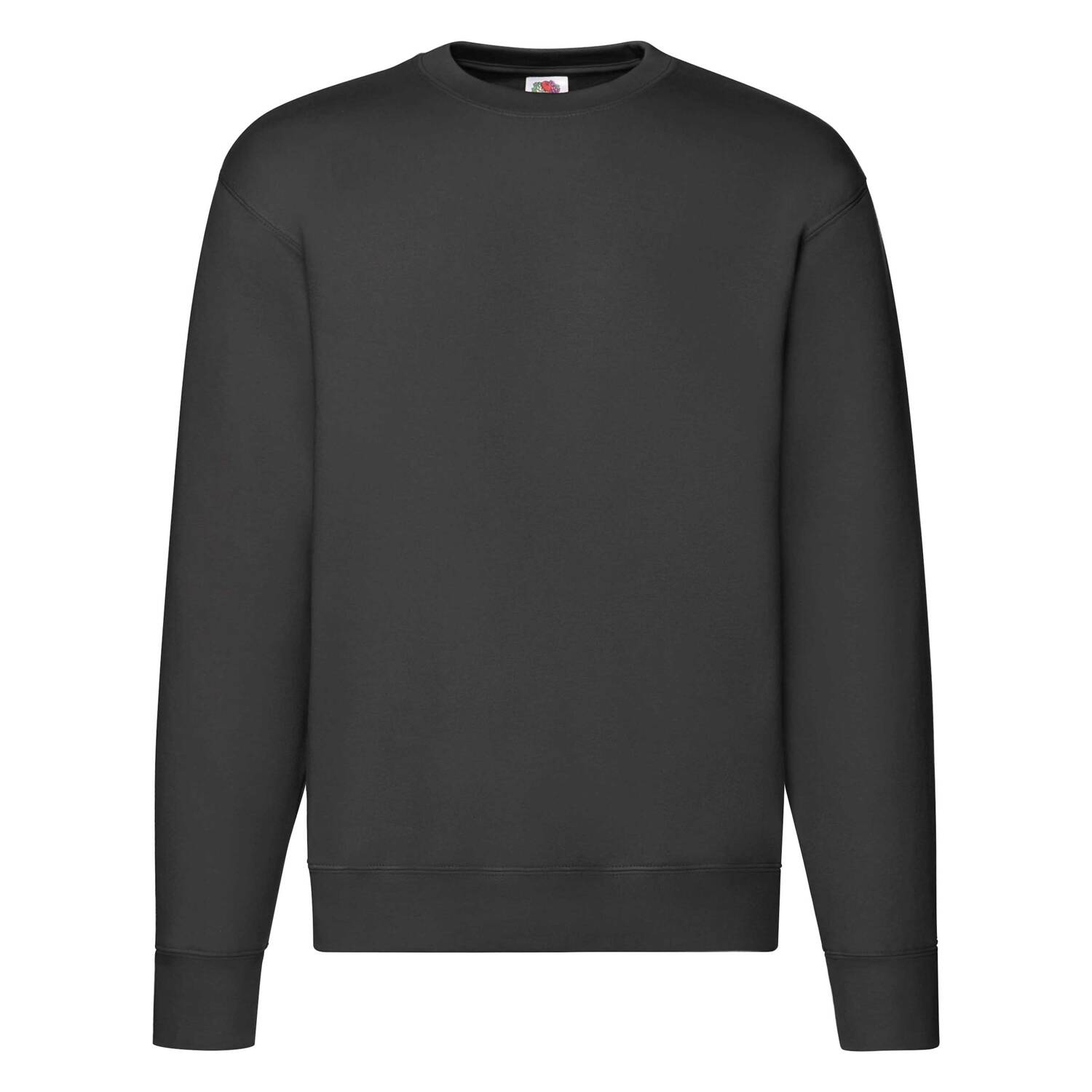 Men&#039;s Black Sweatshirt Set-in Sweat Fruit of the Loom