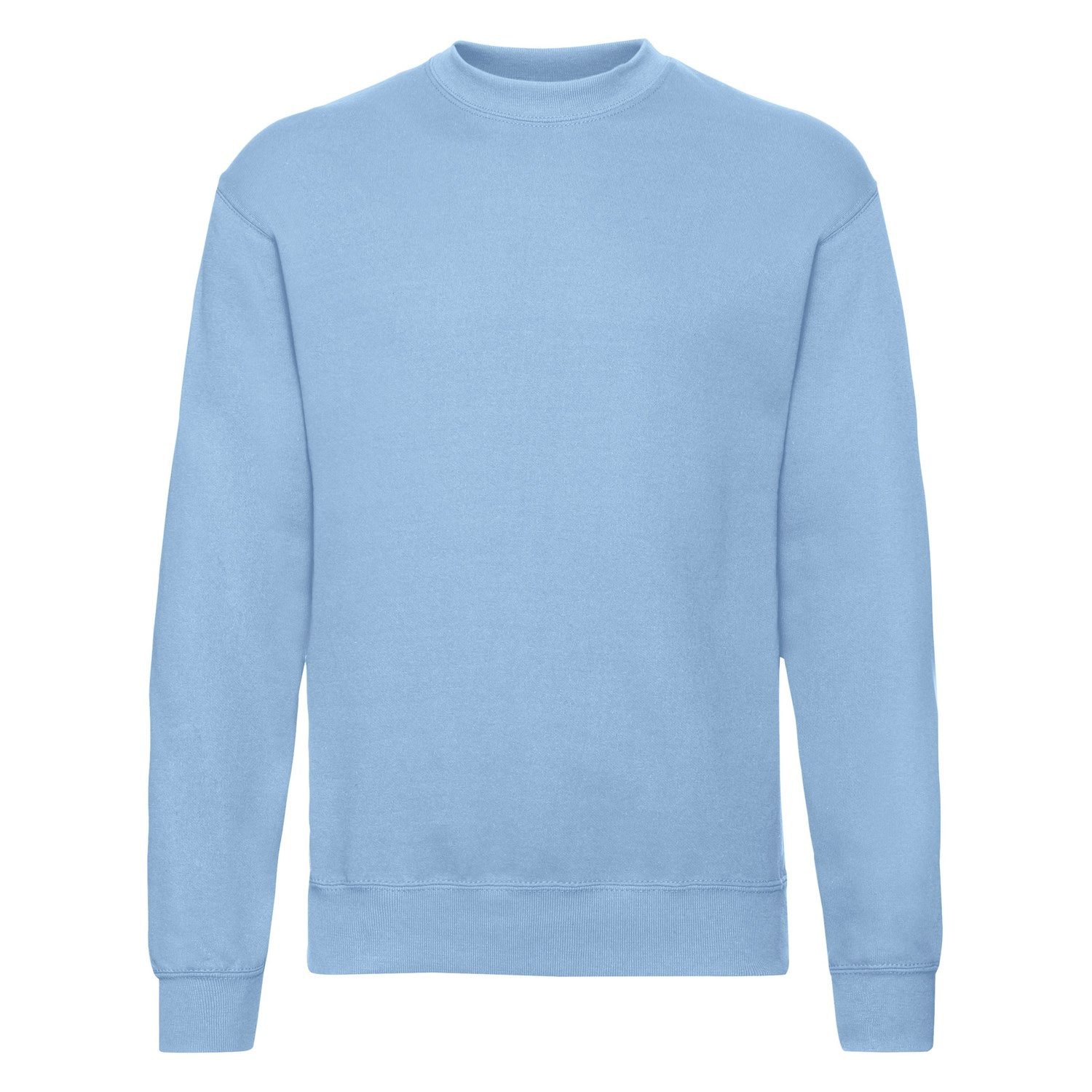 Men&#039;s Blue Sweatshirt Set-in Sweat Fruit of the Loom