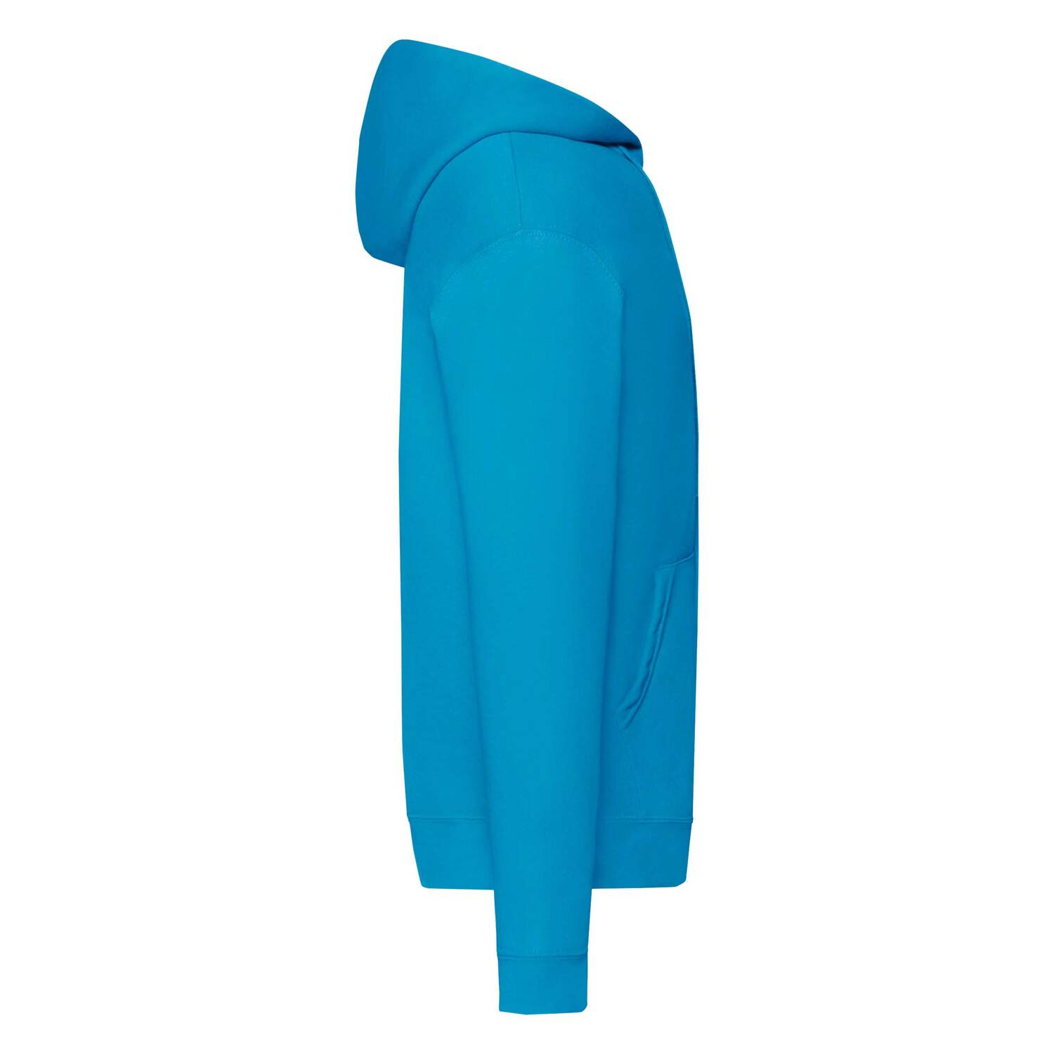 Blue Zippered Hoodie Classic Fruit of the Loom