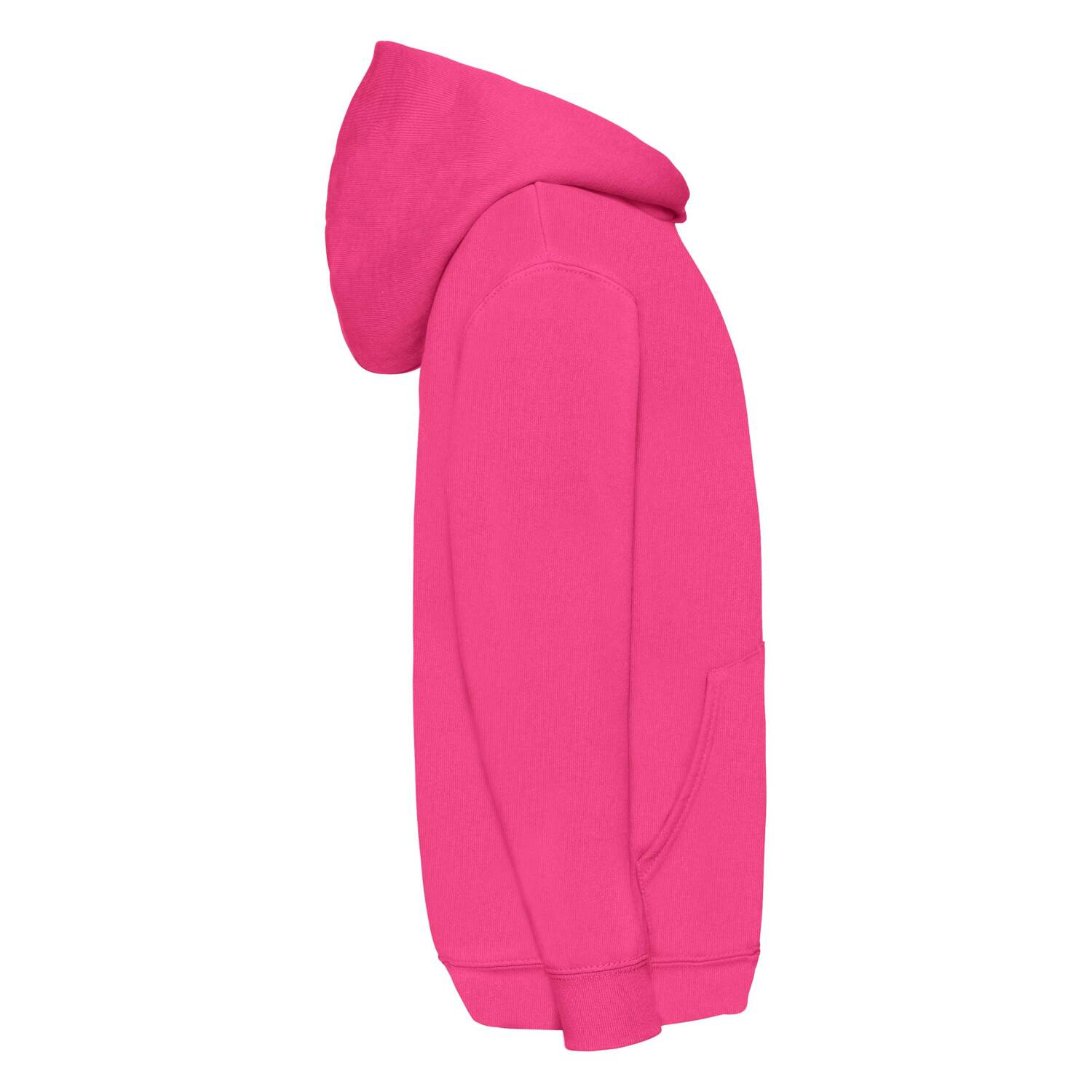 Pink children's sweatshirt Classic kangaroo Fruit of the Loom