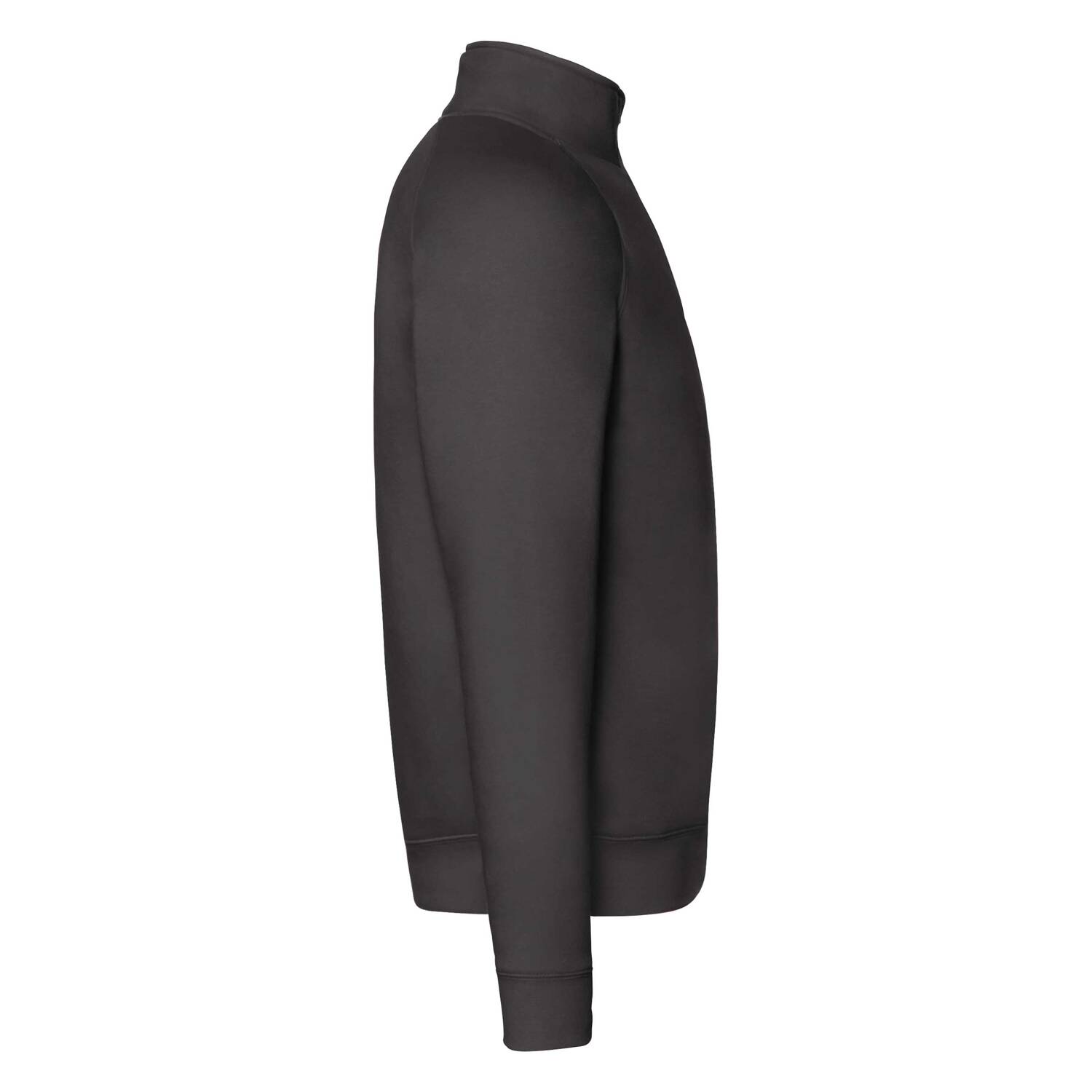 Black Men&#039;s Zip Neck Sweatshirt Fruit of the Loom