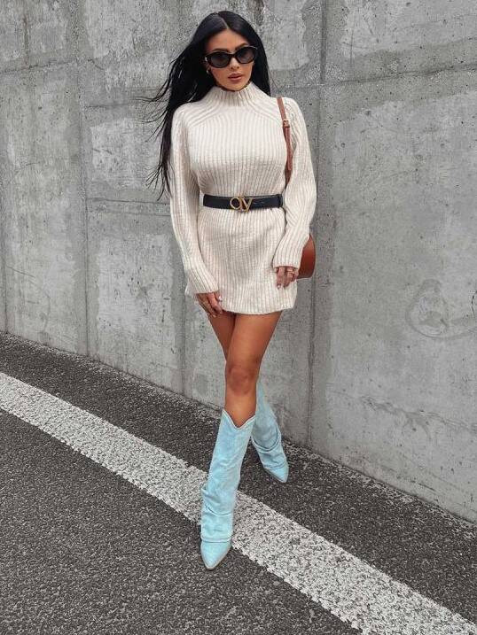 Beige turtleneck LOPE 2023 OLAVOGA