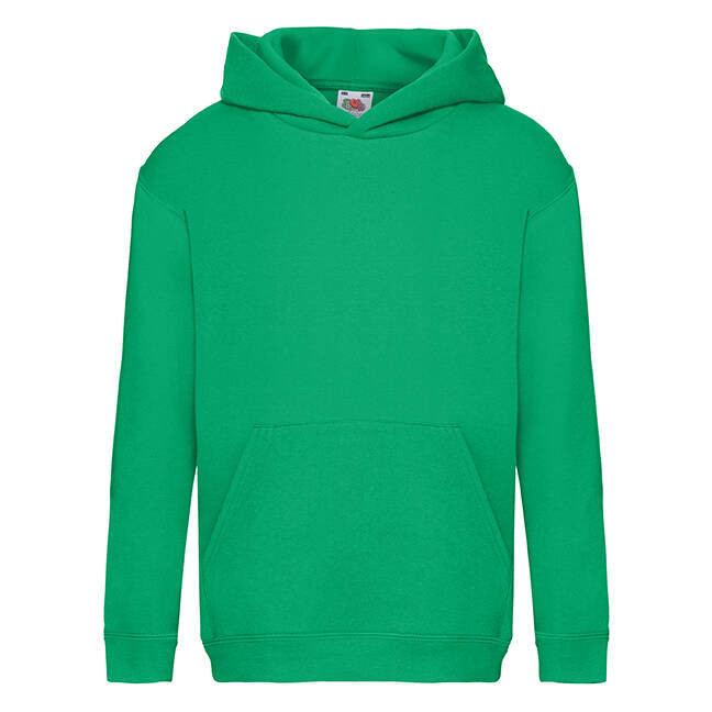 Green Hooded Sweat Fruit of the Loom