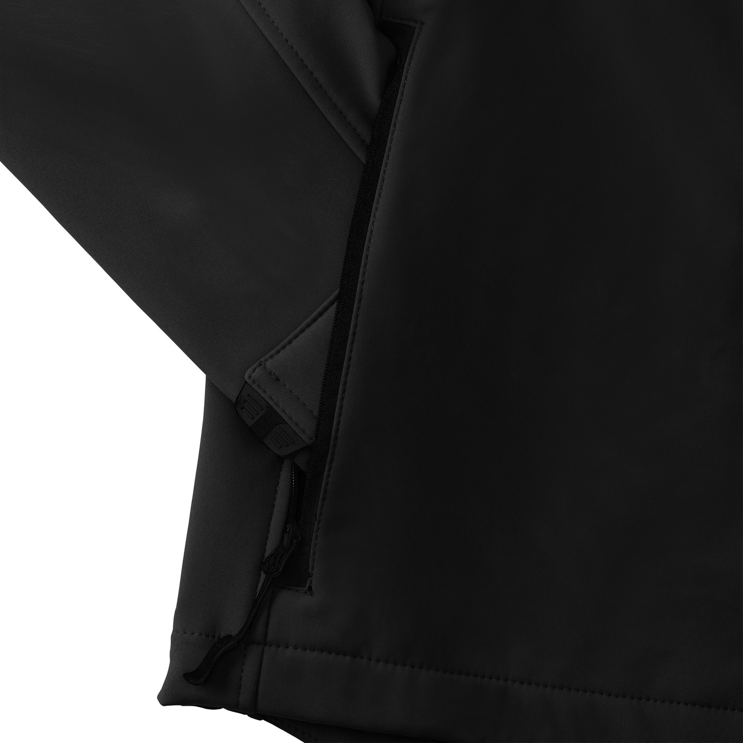 Men&#039;s Black Soft Shell Russell Jacket
