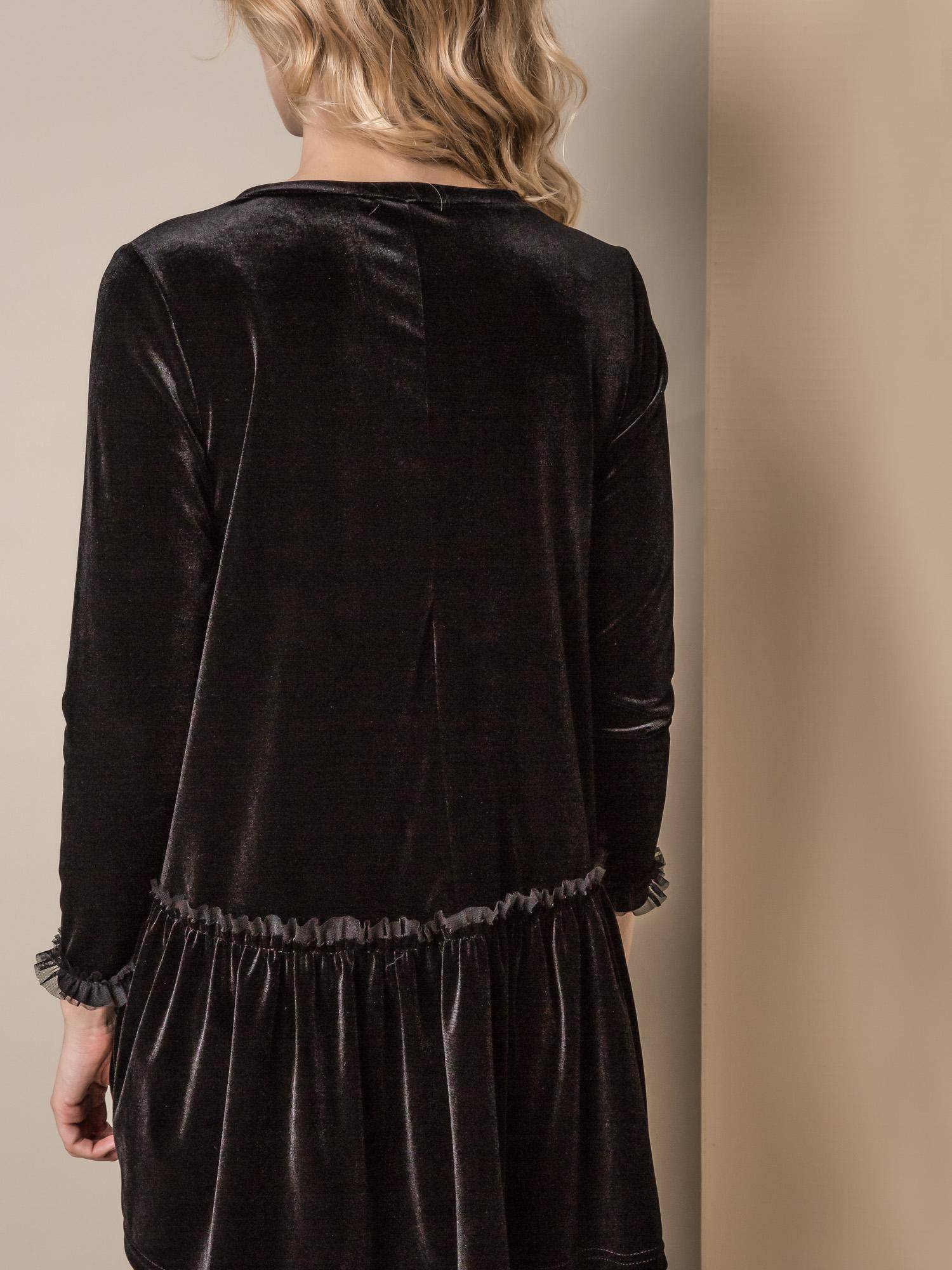 DRESS ONE IN SOFT VELVET BLACK