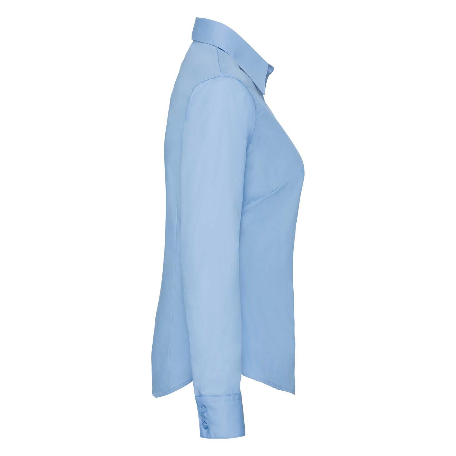 Blue women&#039;s poplin shirt classic Fruit Of The Loom