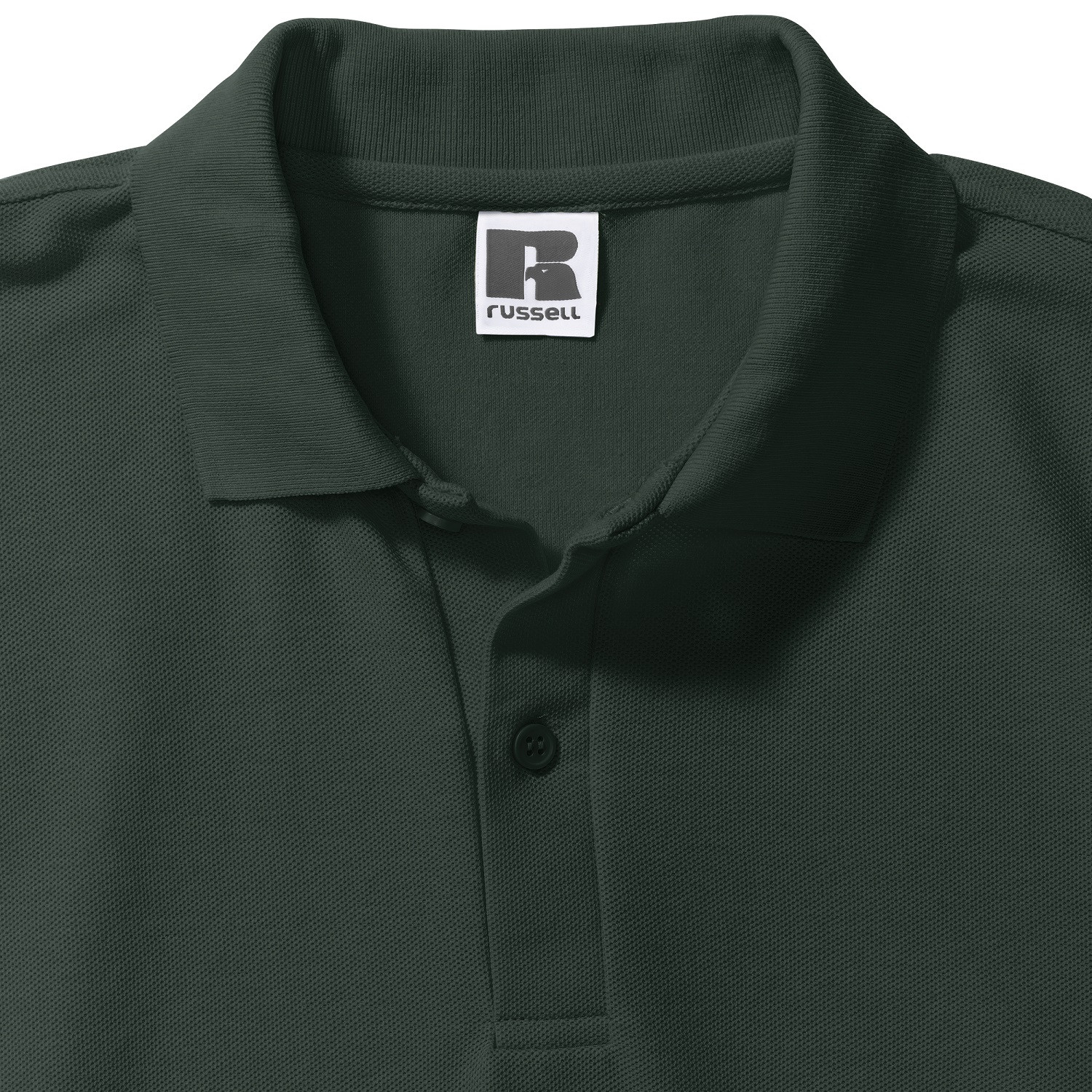 Men's Green Polycotton Polo Shirt Russell