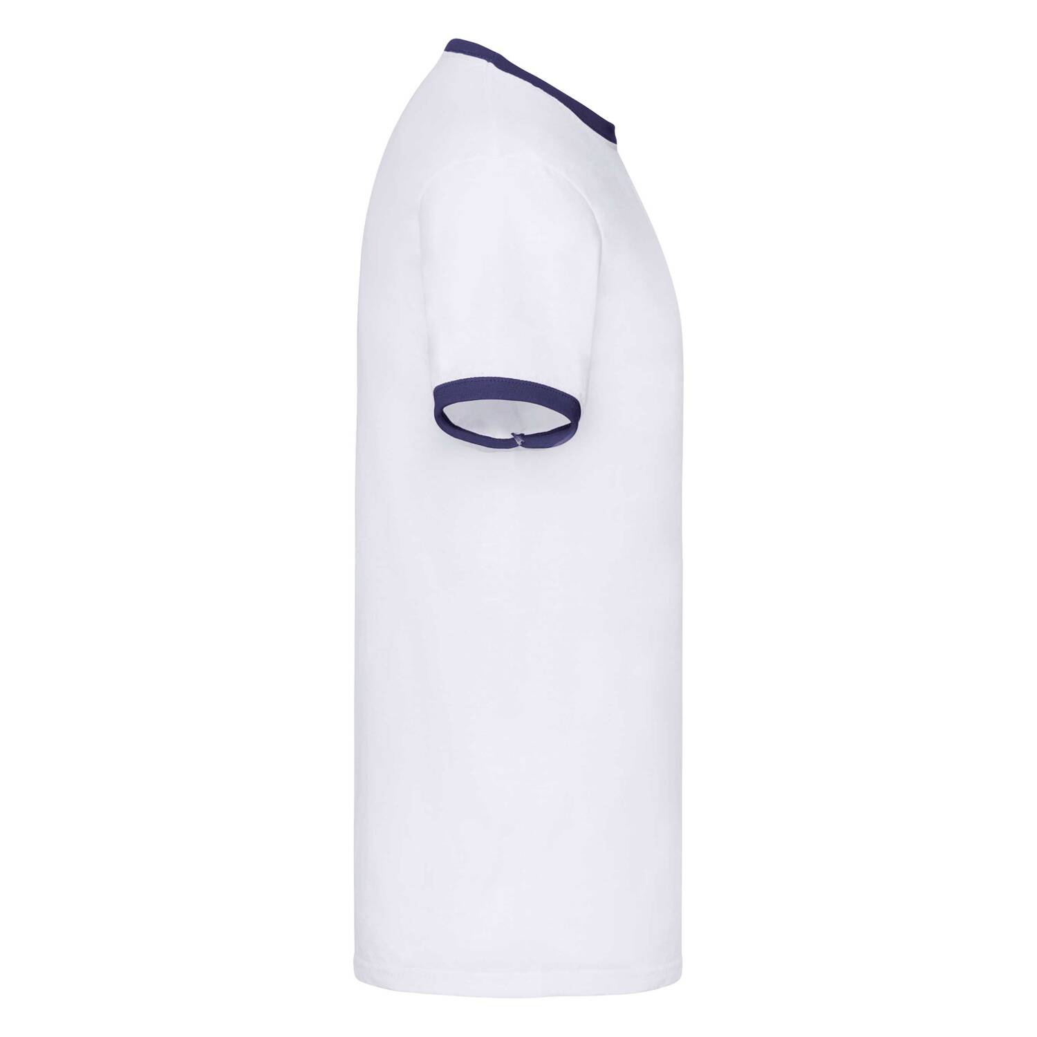 White T-shirt Ringer Fruit of the Loom