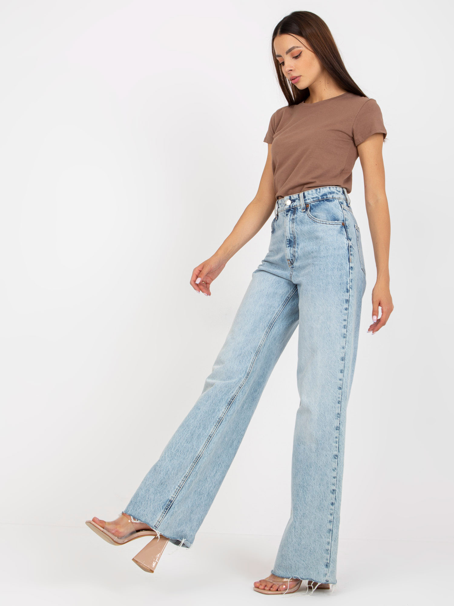 Cappuccino cotton women's t-shirt BASIC