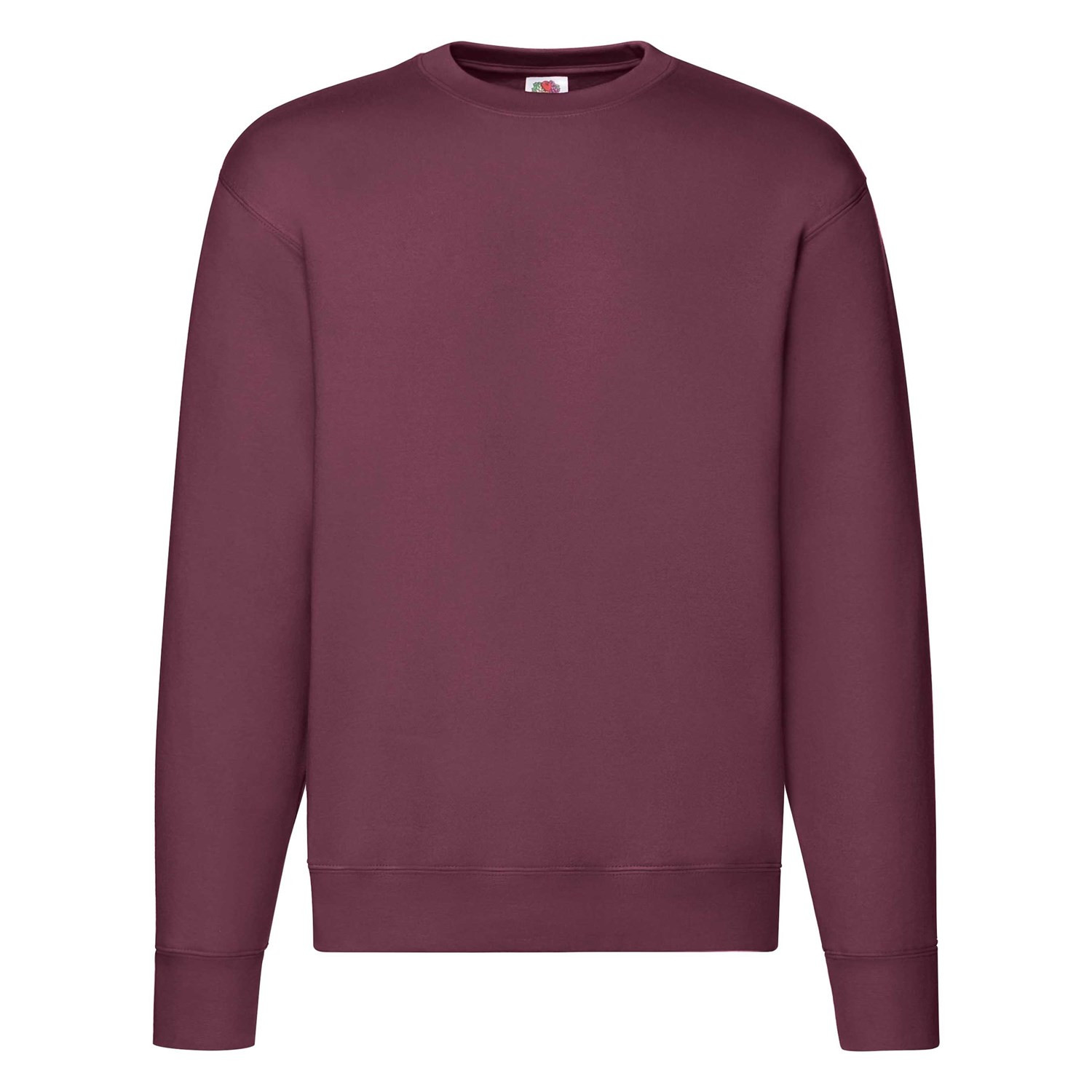 Burgundy Men&#039;s Sweatshirt Set-in Sweat Fruit of the Loom