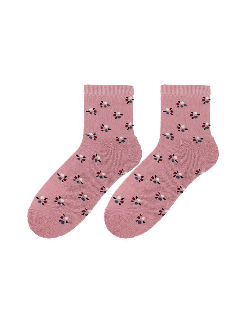 Levně Bratex D-005 Women Women's Winter Terry Socks Pattern 36-41 pink 011