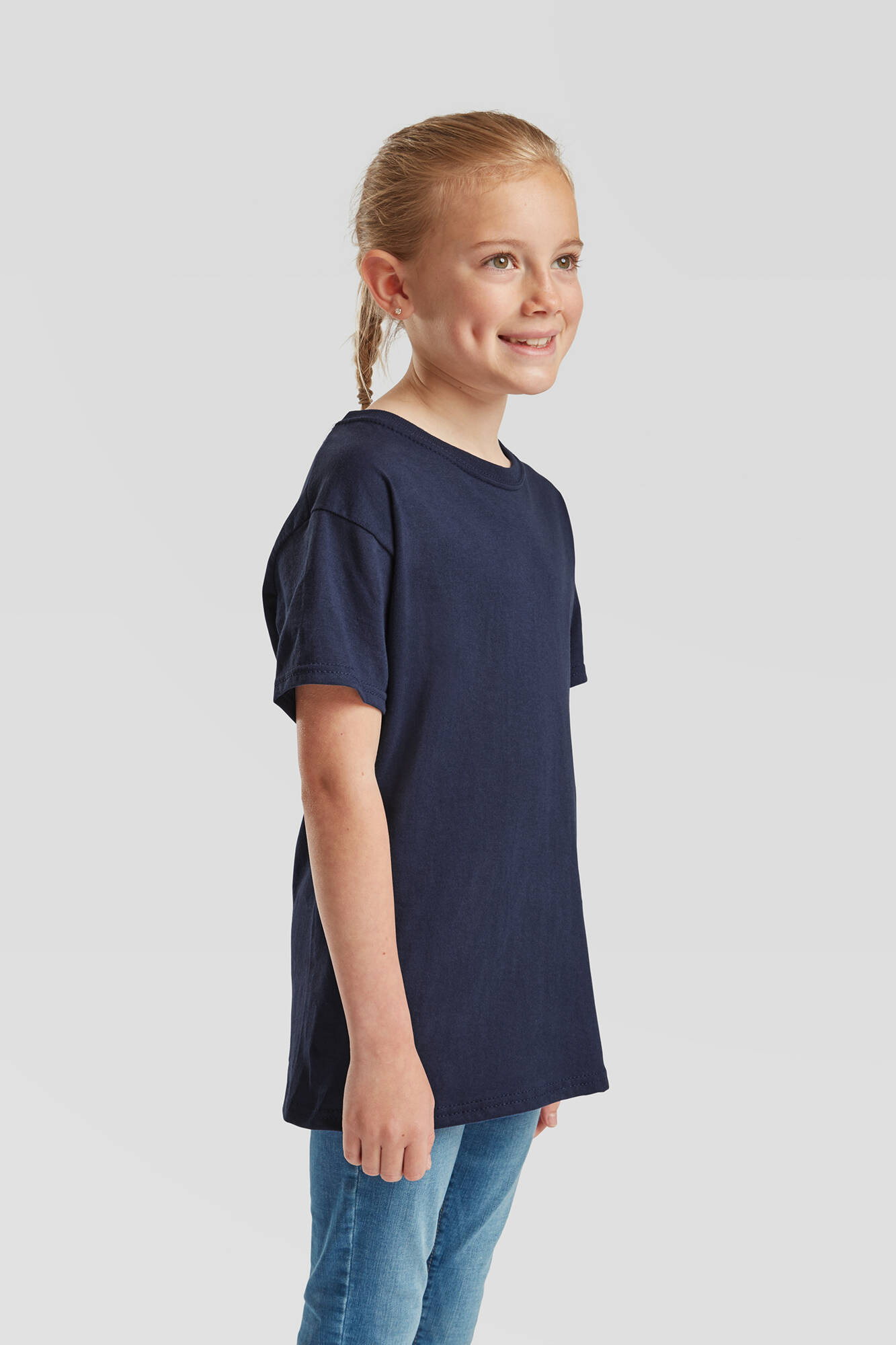 Navy T-shirt for kids Original Fruit of the Loom