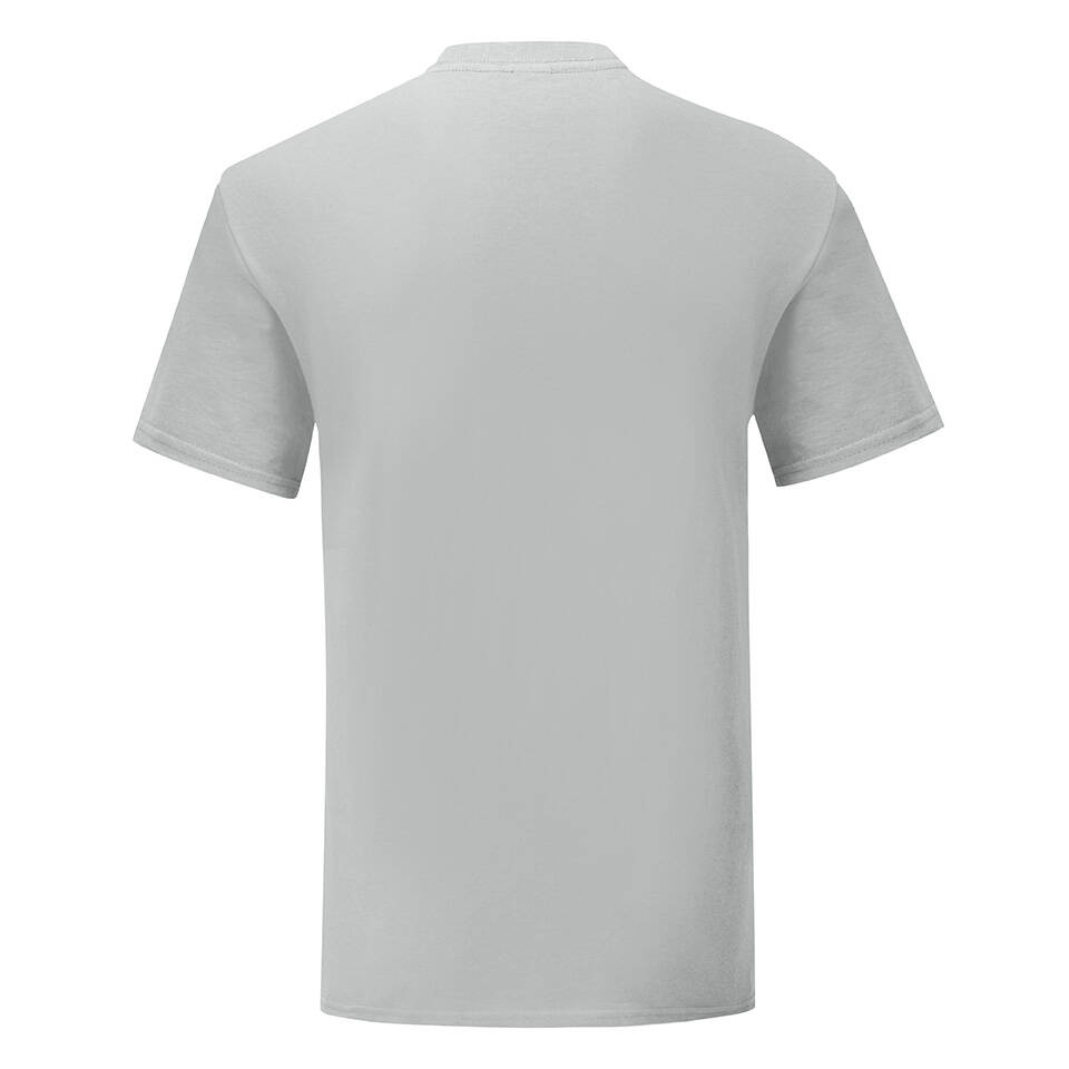 Grey Iconic Combed Cotton T-shirt Fruit of the Loom