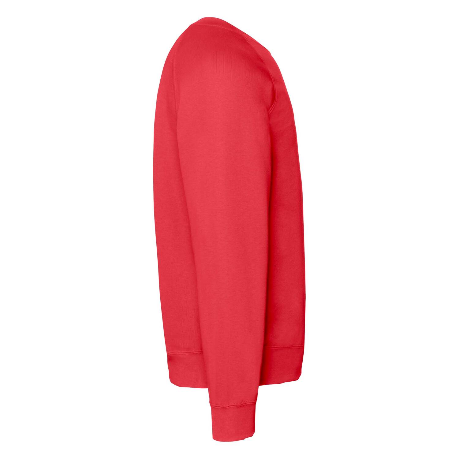 Czerwona bluza męska Raglan Sweat Fruit of the Loom