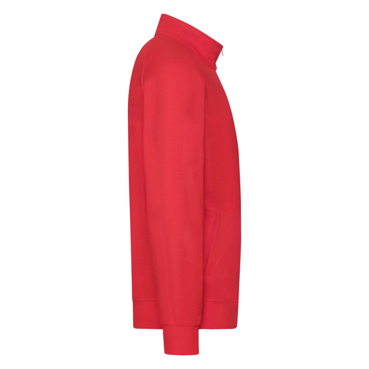 Czerwona bluza męska Lightweight Sweat Jacket Fruit of the Loom
