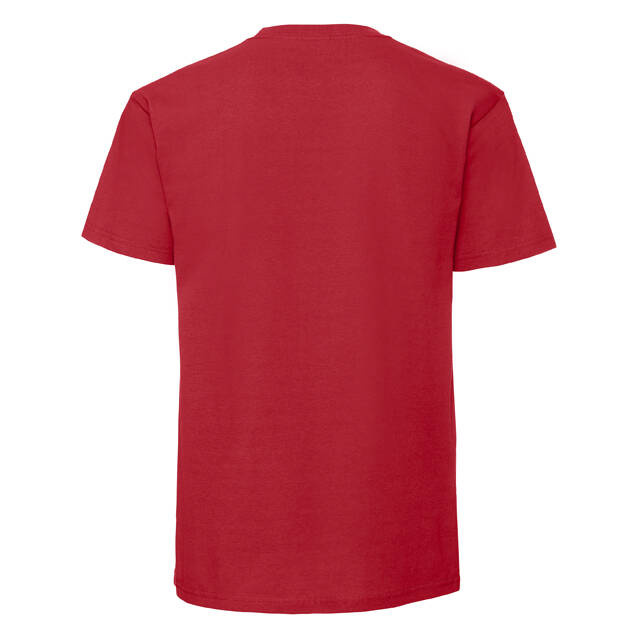 Iconic 195 Ringspun Premium Fruit of the Loom Men's Red T-shirt