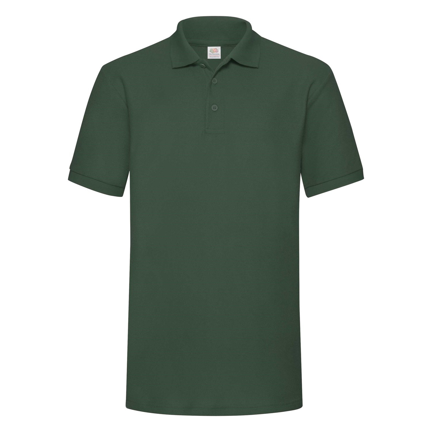 Heavy Polo Friut of the Loom Green T-Shirt