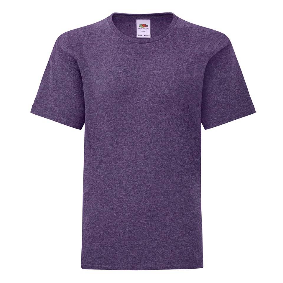 Levně Purple children's t-shirt in combed cotton Fruit of the Loom