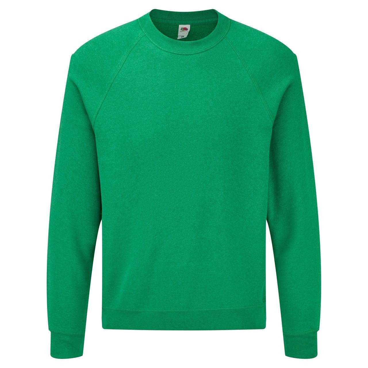 Zielona bluza męska Raglan Sweat Fruit of the Loom