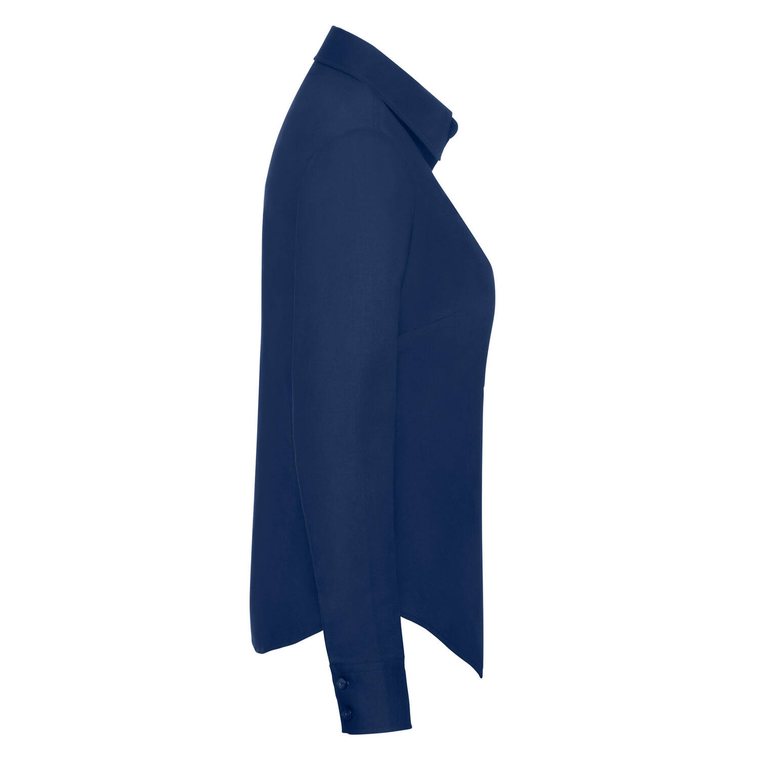 Navy blue classic lady-fit shirt Oxford Fruit Of The Loom
