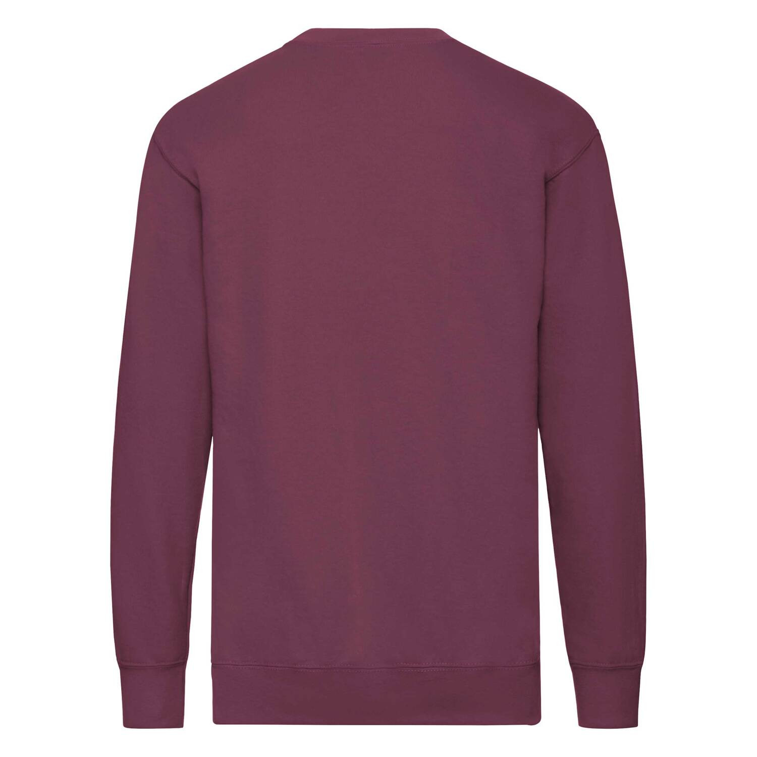 Burgundy Men's Sweatshirt Lightweight Set-in-Sweat Sweat Fruit of the Loom