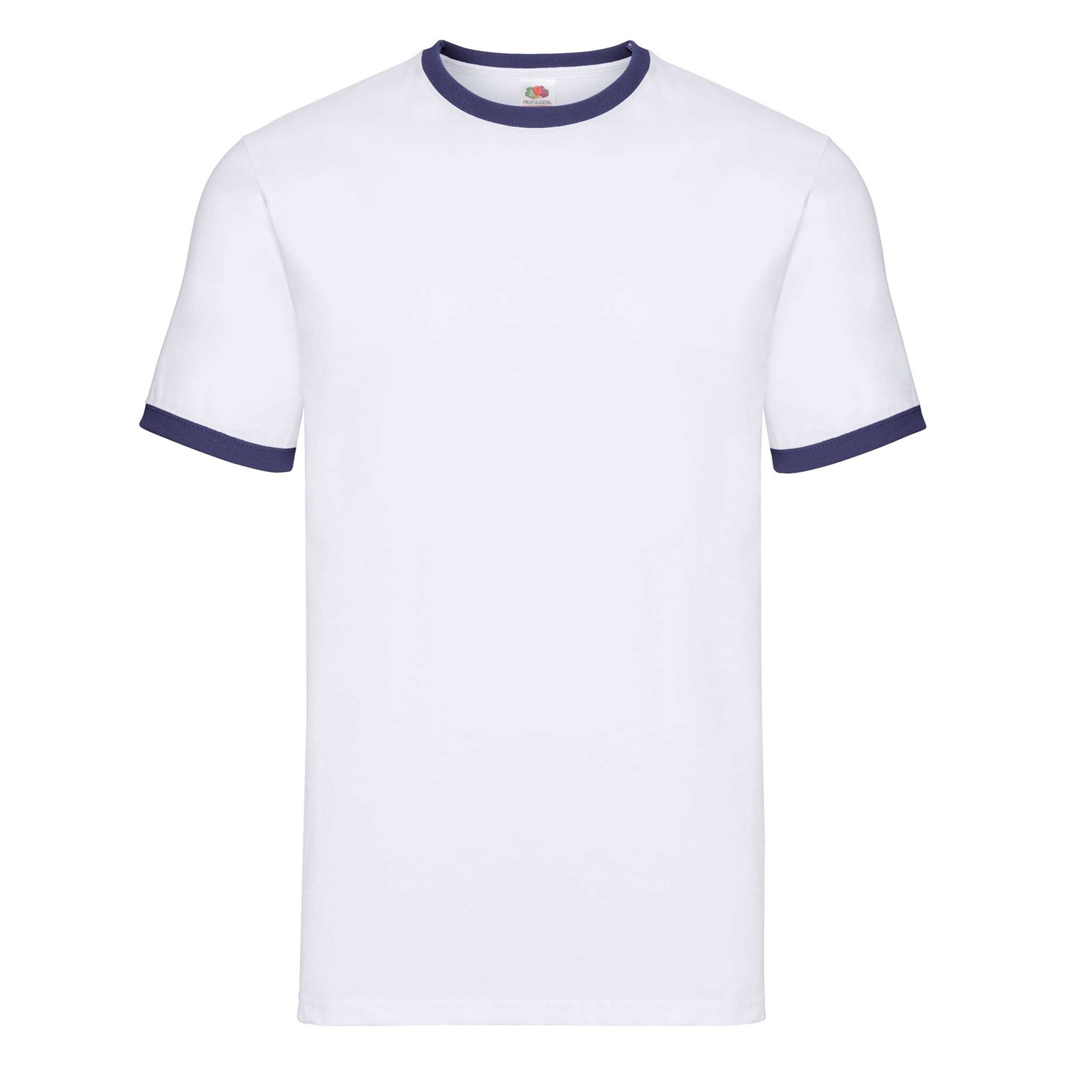 White T-shirt Ringer Fruit of the Loom