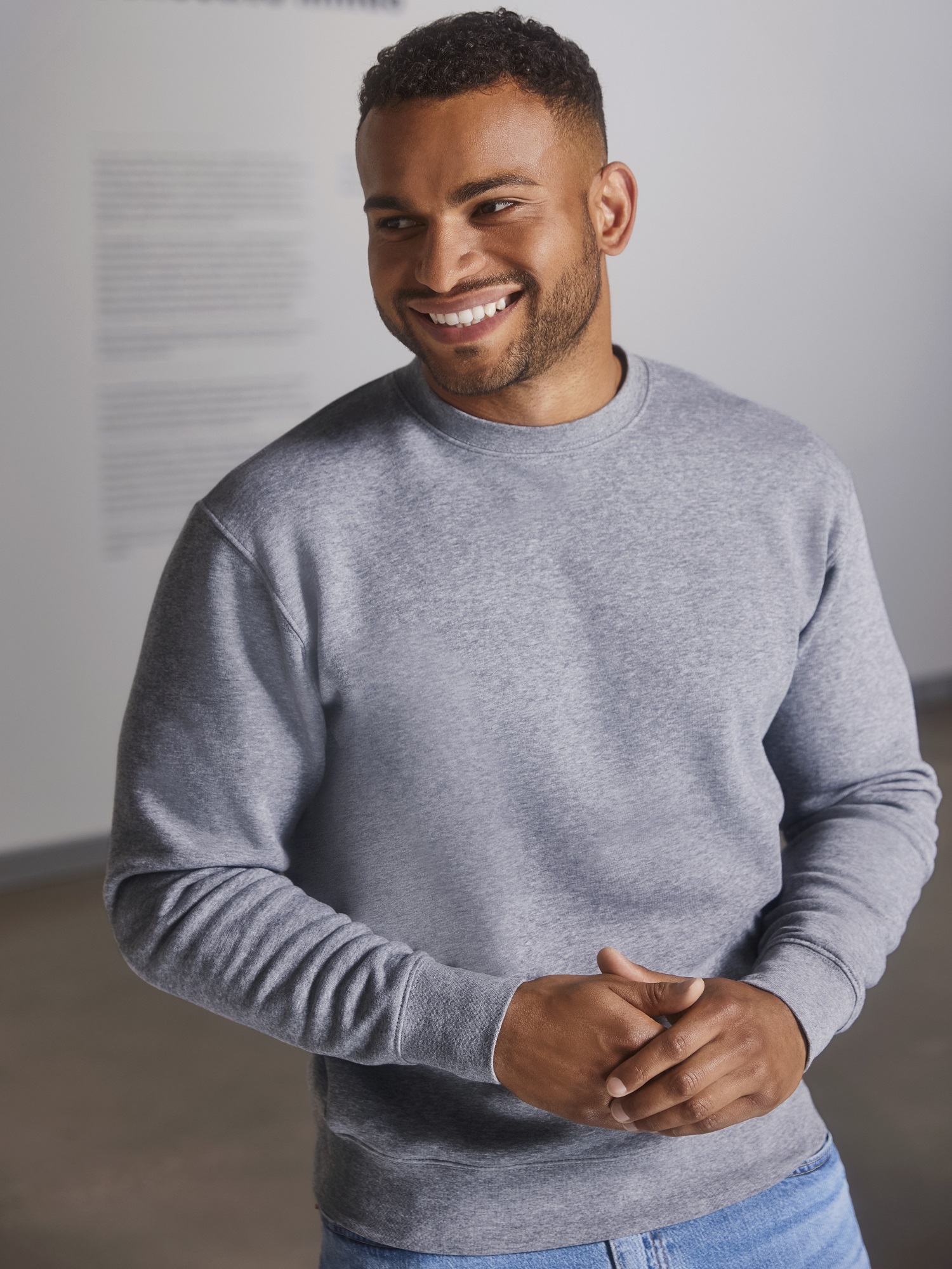 Authentic Russell grey men&#039;s sweatshirt