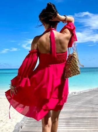 Red dress By o la la axp0747. R24