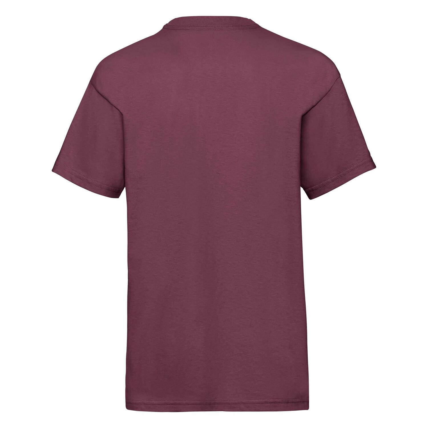 Burgundy Fruit of the Loom Cotton T-shirt