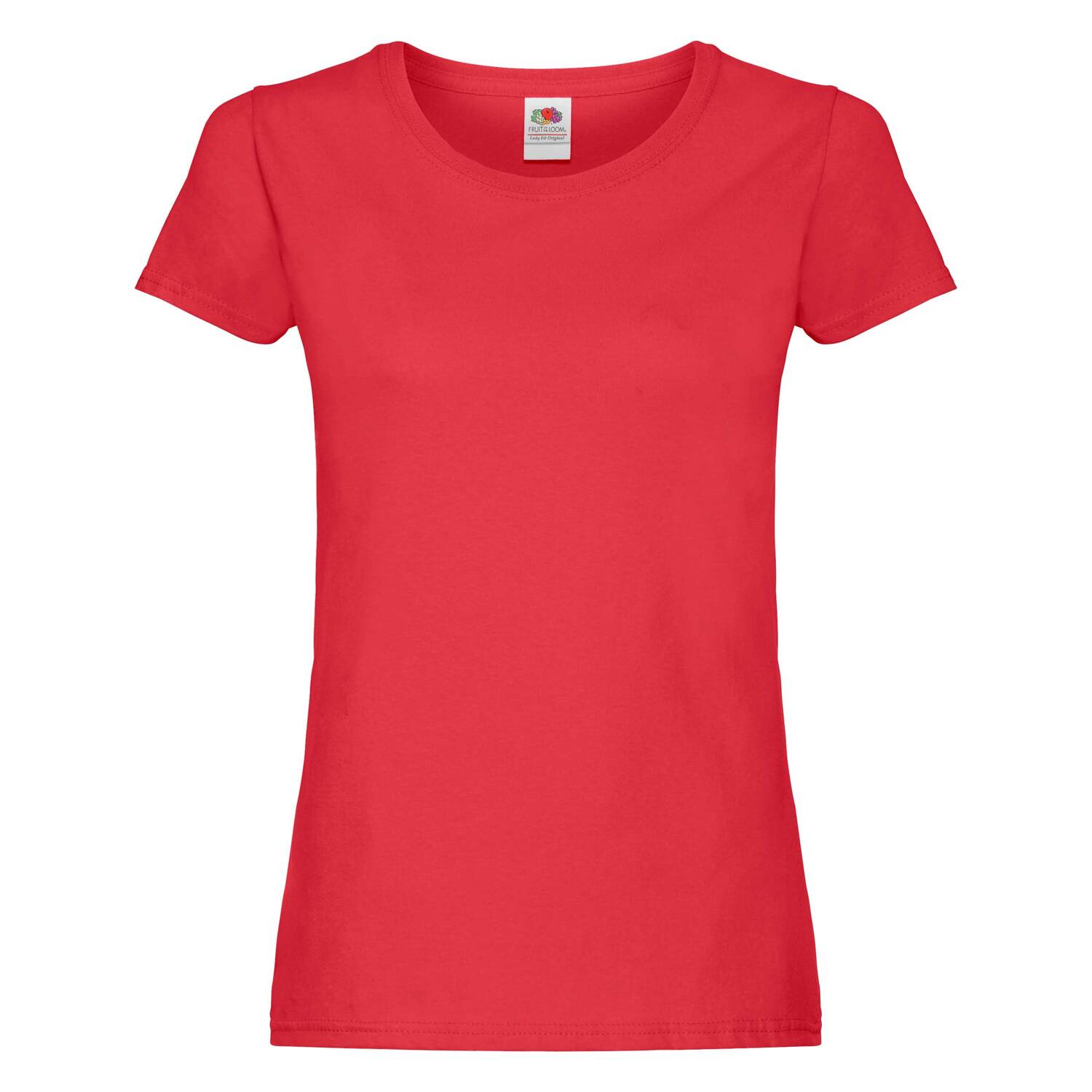 Lady fit Red T-shirt Original Fruit of the Loom