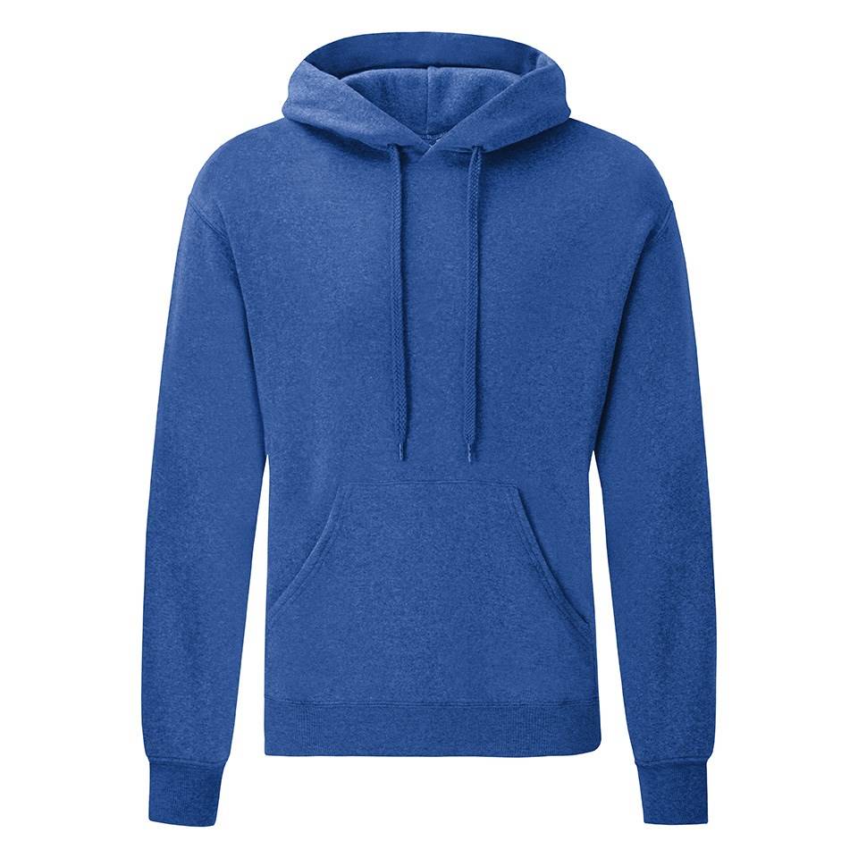 Blue Mens Hooded Sweat Fruit of the Loom