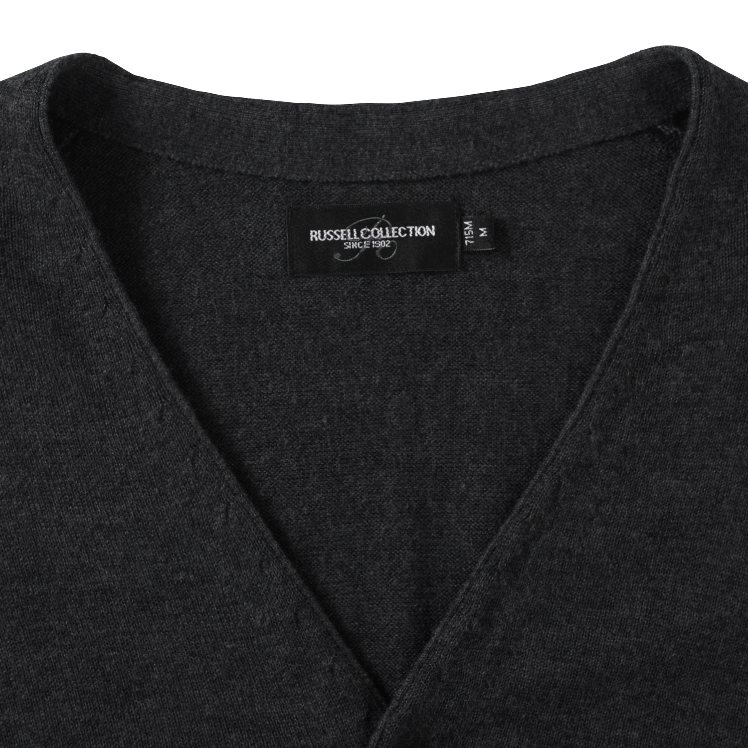 Men&#039;s classic and easy to care for, zipped sweater with neckline V R715M 50/50 50% Cotton 50% acrylic CottonBlend TM weave 12 275g