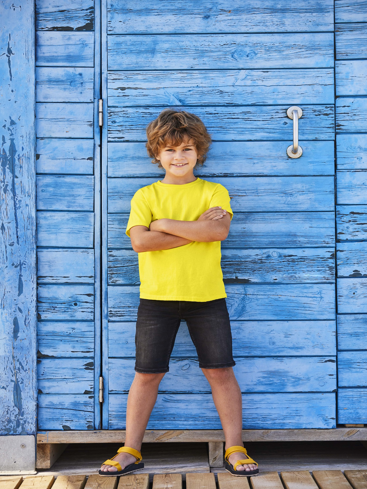 Yellow T-shirt for Children Original Fruit of the Loom