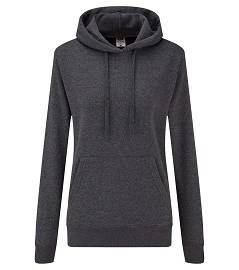 Levně Anthracite Hooded Sweat Fruit of the Loom