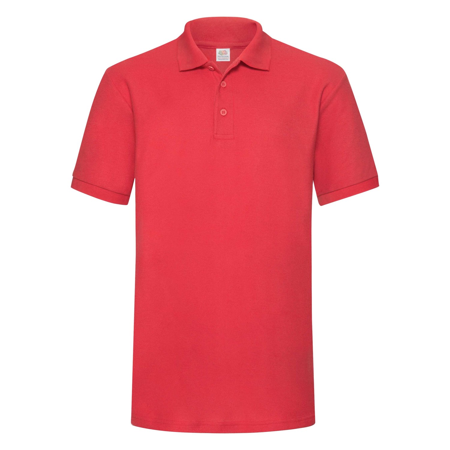 Heavy Polo Friut Of The Loom Red T-shirt