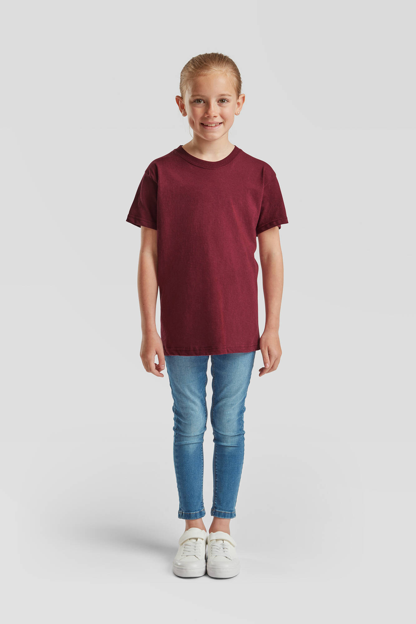Burgundy Children's T-shirt Original Fruit of the Loom