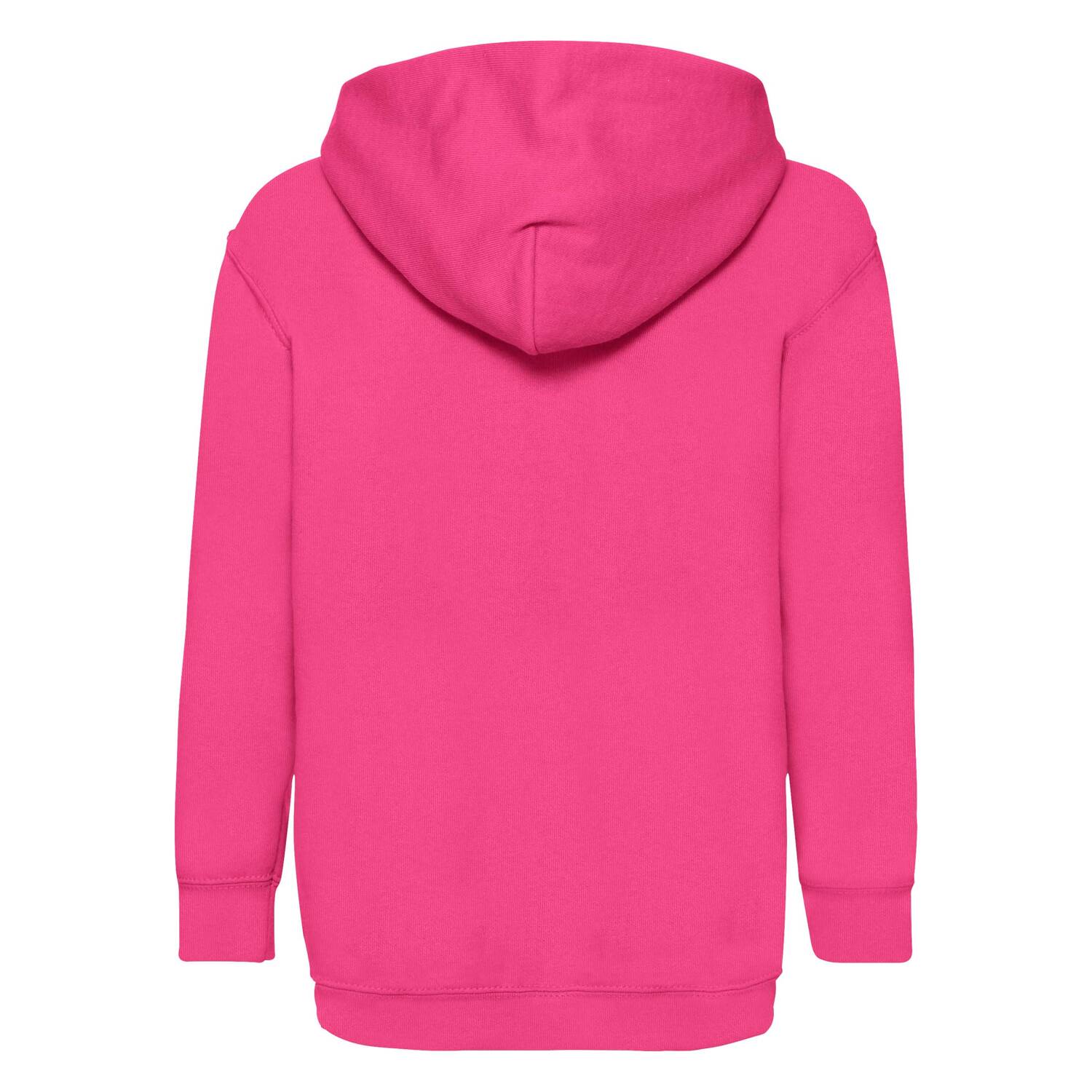 Pink children's sweatshirt Classic kangaroo Fruit of the Loom