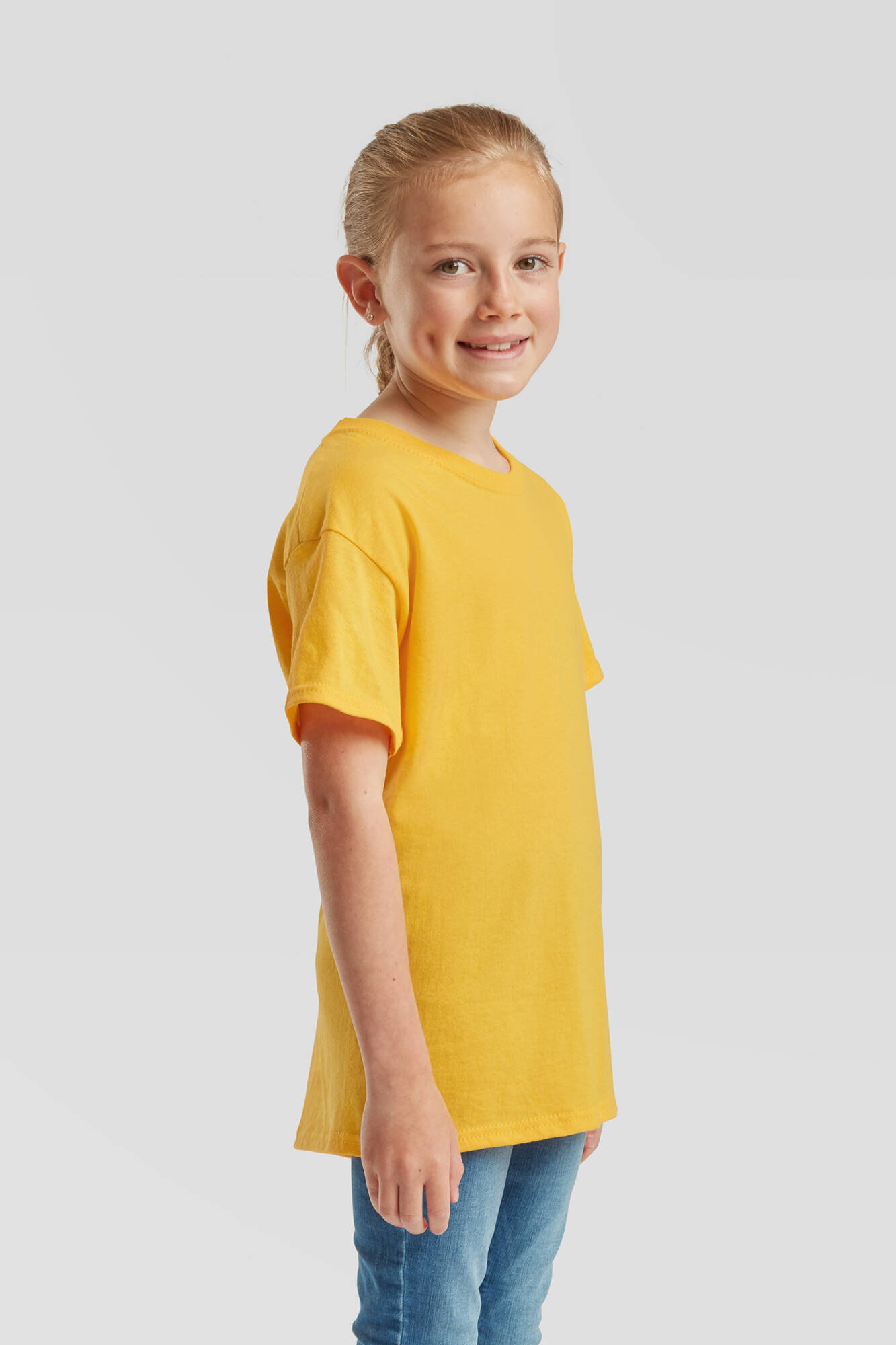 Yellow T-shirt for Children Original Fruit of the Loom