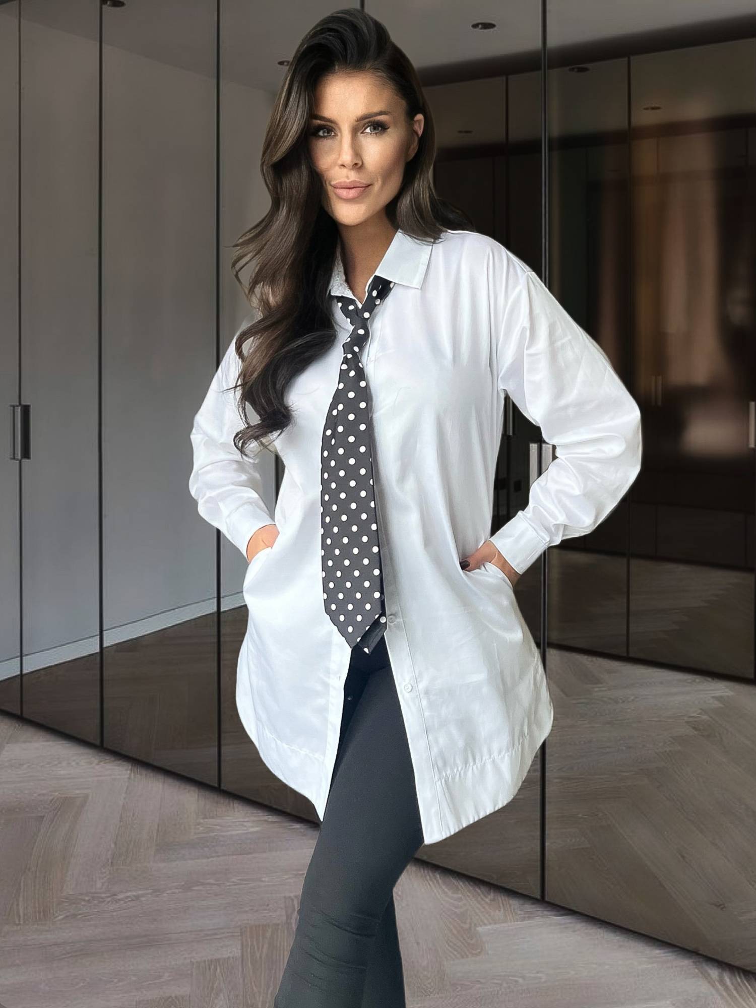 White shirt By o la la cxp1205.white