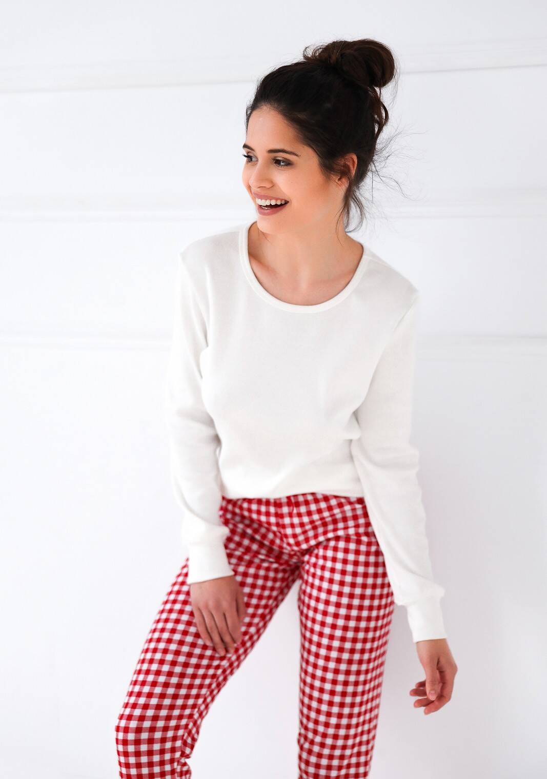 Pyjamas Sensis Perfect length/y Christmas S-XL cream 001