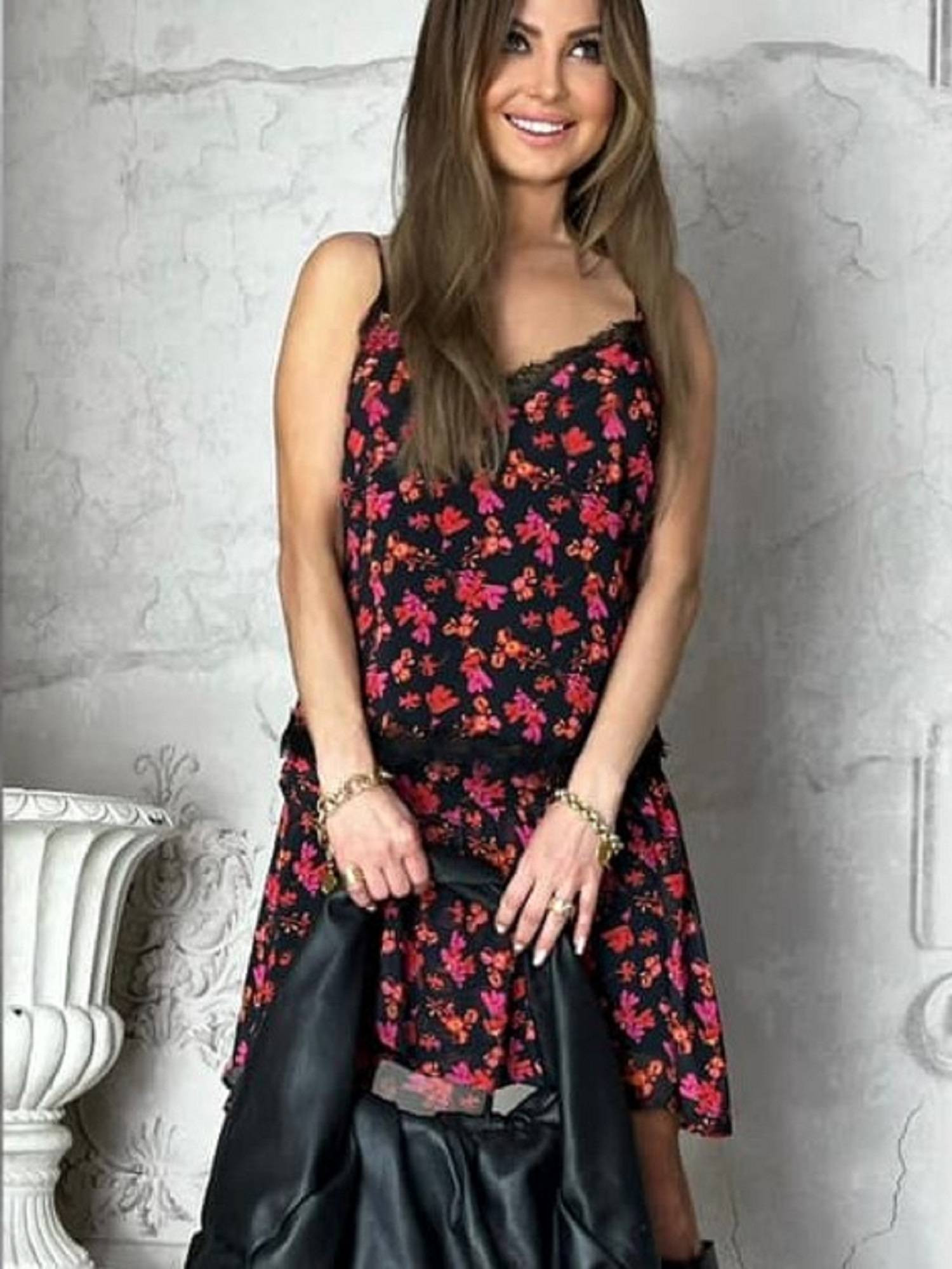 Top black By la la wxp1068.black/orange
